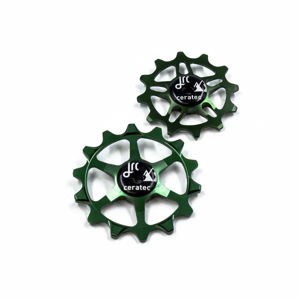 JRC Components Kółka przerzutki JRC Ceramiczne Racing 14/12T SRAM Eagle, zielone