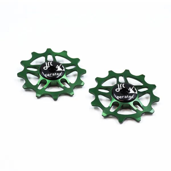 JRC Components Kółka przerzutki JRC ceramiczne 12T do SRAM Force / Red AXS Zielony Racing