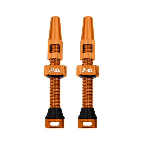 Wentyle tubeless JRC Components 44 mm aluminiowe Presta, 2 szt., pomarańczowe