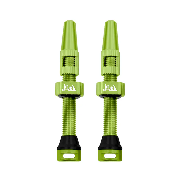 JRC Components Wentyle tubeless JRC aluminiowe 44 mm Zielony Acid (2 szt.) WAA-0079-ACG