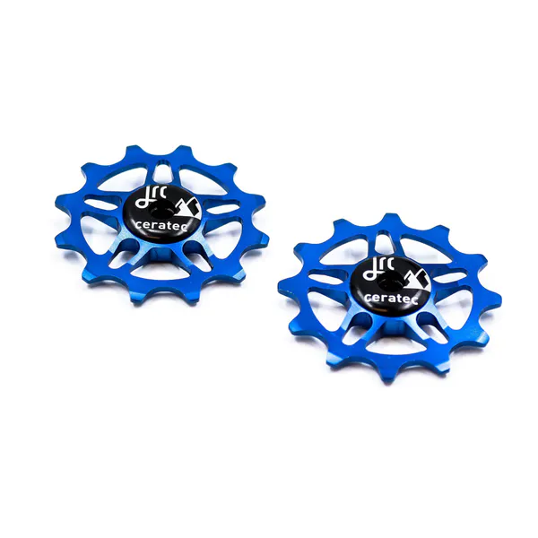 Kółka przerzutki JRC Components 12T do SRAM Force/Red AXS, ceramiczne, Niebieski DPW-0001-BLU