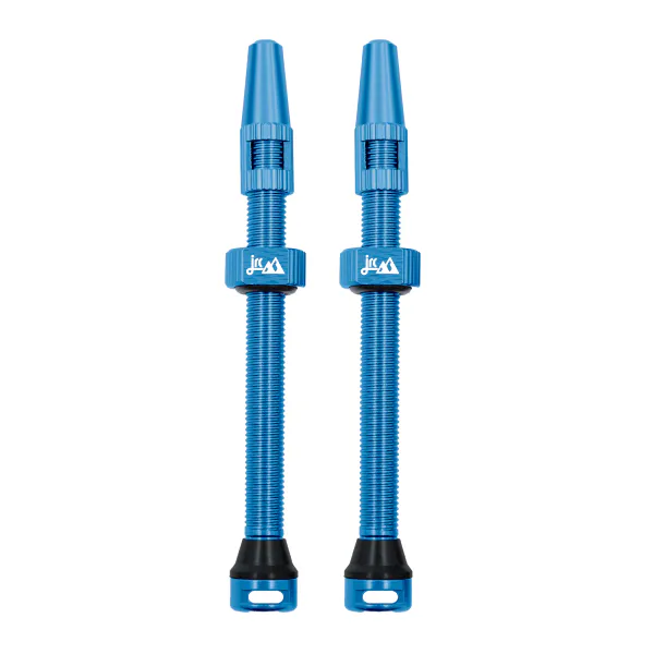 JRC Components Wentyle tubeless JRC aluminiowe 70 mm niebieskie, 2 szt. WAA-0080-BLU
