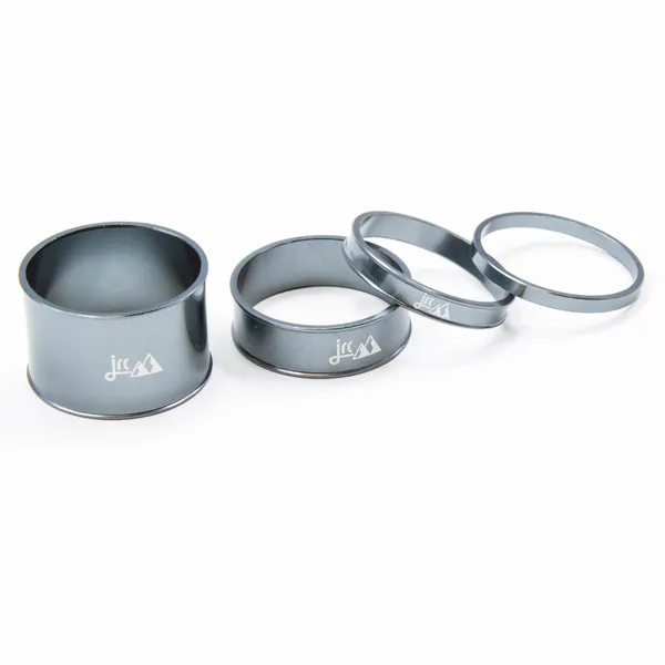 Podkładki do steru aluminiowe JRC Components SMP-0022-GNM 3, 5, 10, 20 mm gunmetal