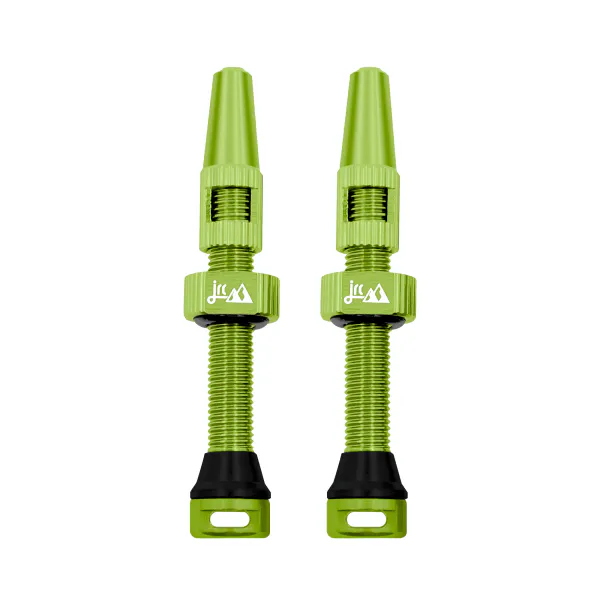 JRC Components Wentyle tubeless JRC aluminiowe 44 mm Zielony Acid (2 szt.) WAA-0079-ACG