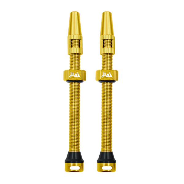 JRC Components Wentyle tubeless JRC WAA-0080-GLD 70 mm złote aluminiowe 2 szt.