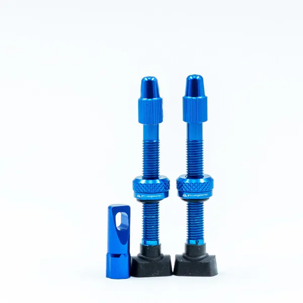 Wentyl tubeless JRC Components aluminiowy 44 mm, 2 szt., niebieski