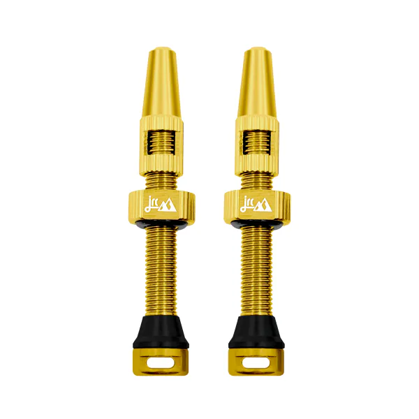JRC Components Wentyle tubeless JRC aluminiowe 44 mm złote, 2 szt. (WAA-0079-GLD)
