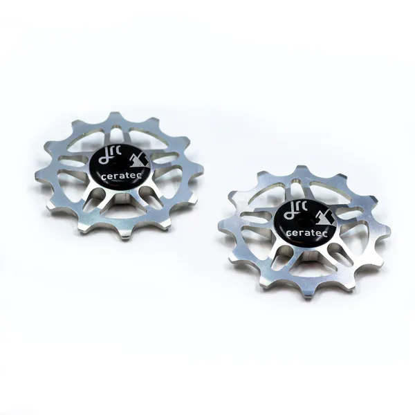 Kółka przerzutki JRC Components 12T do SRAM Force/Red AXS, ceramiczne, Srebrny DPW-0001-SIL